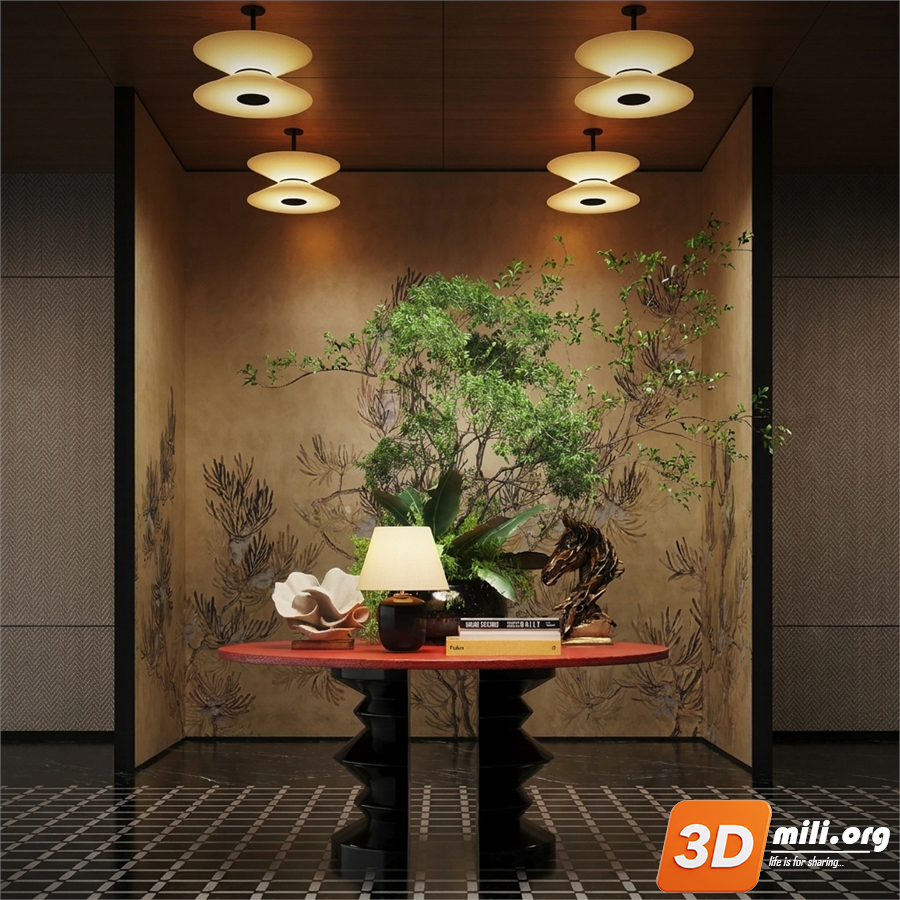 Lobby Decoration Skp Files 